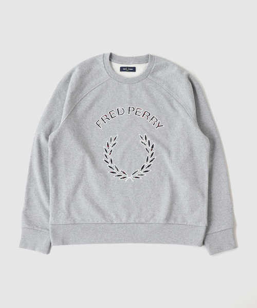 417 EDIFICE（フォーワンセブンエディフィス）の「FRED PERRY / フレッドペリー TARTAN APPLIQUE SWEATSHIRT（スウェット・メンズ・ネイビー/チャコールグレー・MEDIUM/LARGE）」の19枚目の写真
