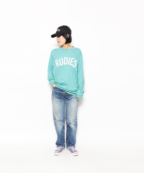 RUDIE'S（ルーディーズ）の「PHAT LS TEE（Tシャツ/カットソー・メンズ・グリーン系その他/レッド系その他/イエロー系その他/ブラック・XL/L/M）」の2枚目の写真