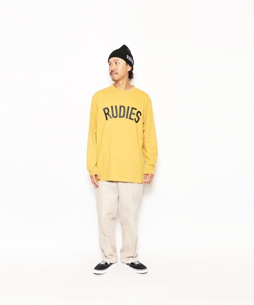 RUDIE'S（ルーディーズ）の「PHAT LS TEE（Tシャツ/カットソー・メンズ・グリーン系その他/レッド系その他/イエロー系その他/ブラック・XL/L/M）」の3枚目の写真