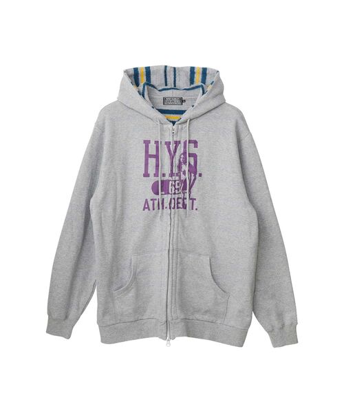 HYSTERIC GLAMOUR(ヒステリックグラマー)の「H.Y.S.ATHLETIC パーカー(パーカー・メンズ・ブラック/トップグレー・X-LARGE/LARGE/MEDIUM/SMALL)」の1枚目の写真