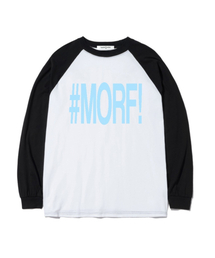 MORF タイポプリント オーバーサイズ ロングスリーブ ブラック