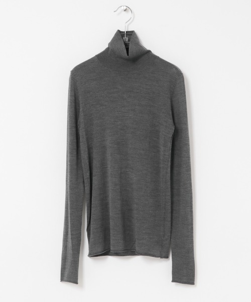 URBAN RESEARCH(アーバンリサーチ)の「WOOL SILK TURTLENECK KNIT(ニット/セーター・レディース・チャコールグレー/ライトブルー/オフホワイト・FREE)」の17枚目の写真