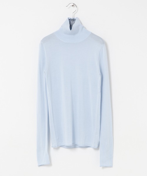 URBAN RESEARCH(アーバンリサーチ)の「WOOL SILK TURTLENECK KNIT(ニット/セーター・レディース・チャコールグレー/ライトブルー/オフホワイト・FREE)」の19枚目の写真