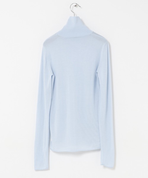 URBAN RESEARCH(アーバンリサーチ)の「WOOL SILK TURTLENECK KNIT(ニット/セーター・レディース・チャコールグレー/ライトブルー/オフホワイト・FREE)」の20枚目の写真