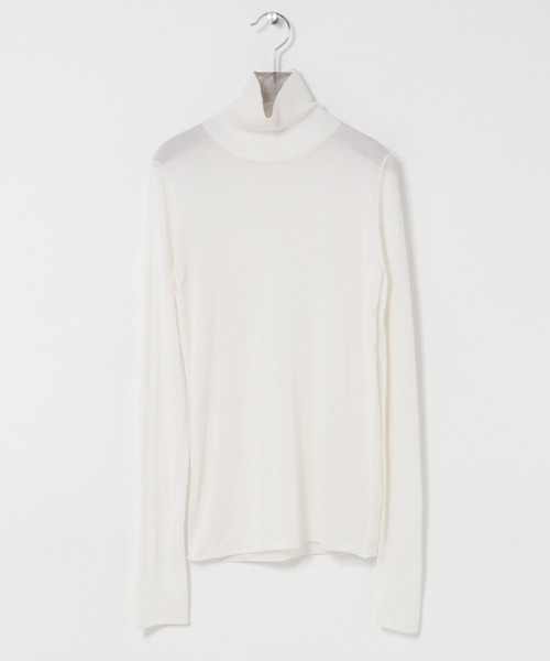 URBAN RESEARCH(アーバンリサーチ)の「WOOL SILK TURTLENECK KNIT(ニット/セーター・レディース・チャコールグレー/ライトブルー/オフホワイト・FREE)」の22枚目の写真