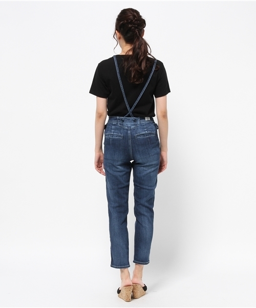 cepo（セポ）の「デニムワークサロペット（デニムパンツ・レディース・ライトブルー/インディゴブルー/カーキ・SMALL/MEDIUM）」の8枚目の写真