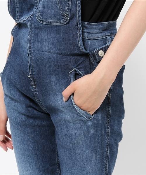 cepo（セポ）の「デニムワークサロペット（デニムパンツ・レディース・ライトブルー/インディゴブルー/カーキ・SMALL/MEDIUM）」の11枚目の写真