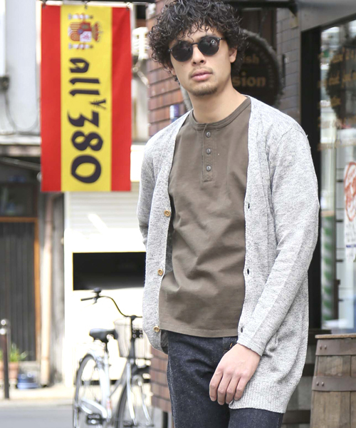 M2squared(エムツースクエアード)の「【M2SQUARED】綿麻ロングカーディガン(カーディガン/ボレロ・メンズ・グレー/ネイビー・LARGE/MEDIUM)」の14枚目の写真