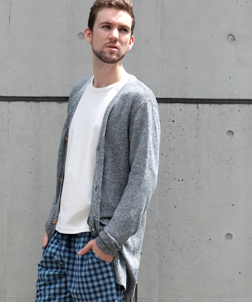 M2squared(エムツースクエアード)の「【M2SQUARED】綿麻ロングカーディガン(カーディガン/ボレロ・メンズ・グレー/ネイビー・LARGE/MEDIUM)」の18枚目の写真