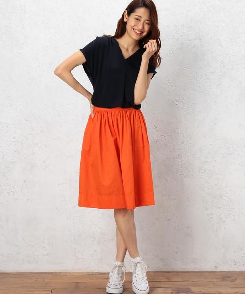 green label relaxing（グリーンレーベルリラクシング）の「CF CONPANIA Orange スカート◆（スカート・レディース・オレンジ・MEDIUM）」の5枚目の写真