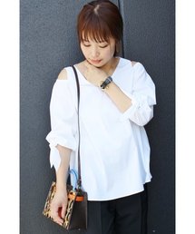 FIGARO Paris | 肩開きVネックブラウス◆(シャツ/ブラウス)