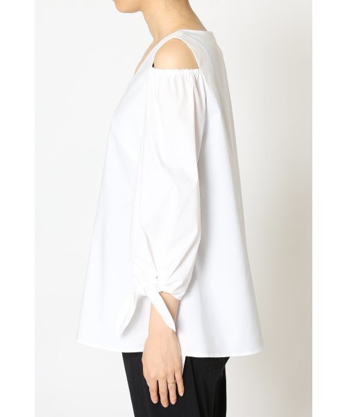 FIGARO Paris（フィガロパリ）の「肩開きVネックブラウス◆（シャツ/ブラウス・レディース・ブルー系その他/ホワイト/カーキ・38/36）」の8枚目の写真