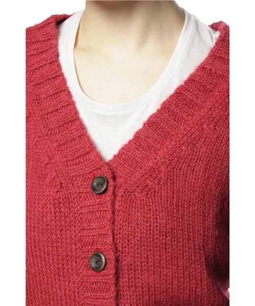 apuntob アプントビー ウールコットンアルパカ ニット セーター 赤