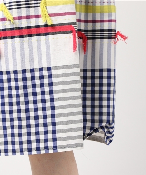 TSUMORI CHISATO（ツモリチサト）の「ﾊﾊﾞﾅﾁｪｯｸ（ワンピース・レディース・ライトパープル/ブラック・02）」の10枚目の写真