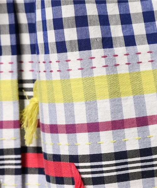 TSUMORI CHISATO（ツモリチサト）の「ﾊﾊﾞﾅﾁｪｯｸ（ワンピース・レディース・ライトパープル/ブラック・02）」の12枚目の写真