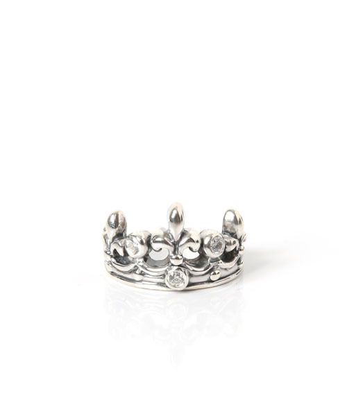 ROYAL ORDER（ロイヤルオーダー）の「TIARA RING w/ 3 CZS（リング・メンズ・シルバー・16号 US-8/18号 US-9/13号 US-6h/15号 US-7h/9号 US-4h/12号 US-6/10号 US-5）」の4枚目の写真