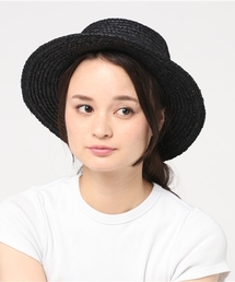 AZUL by moussy | ラフィアカンカン帽(ハット)