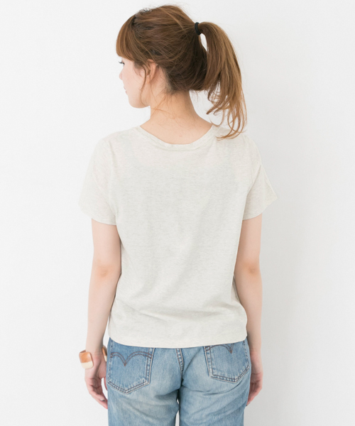 URBAN RESEARCH（アーバンリサーチ）の「SNOOPY SURF T-SHIRTS（Tシャツ/カットソー・レディース・チャコールグレー/オフホワイト・FREE）」の6枚目の写真