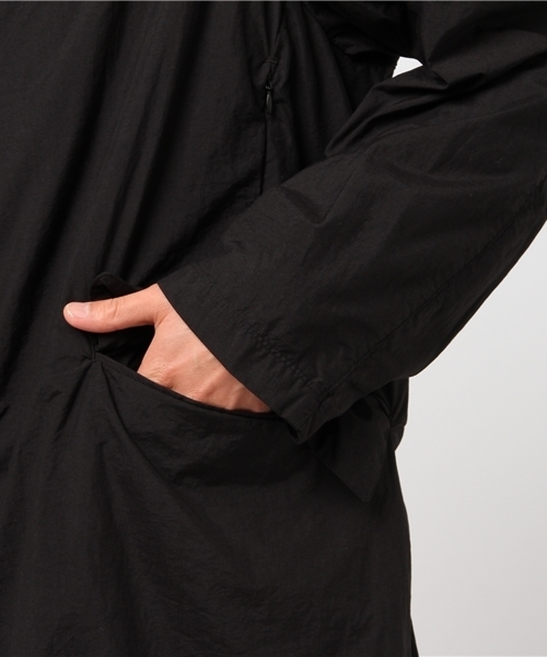 TEATORA ステンカラーコート ブラック 46 セール】 TEATORA DEVICE COAT PACKABLE ナイロン ステンカラーコート