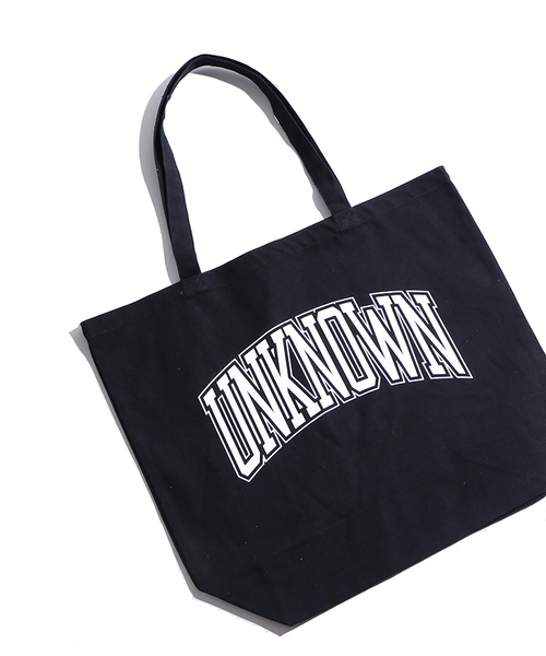 WEGO（ウィゴー）の「WEGO/アーチロゴトートバッグ（トートバッグ・メンズ・ホワイト/ブラック・FREE）」の9枚目の写真