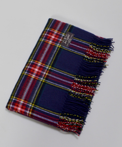 archives（アルシーヴ）の「大判チェックストール（ストール/ショール・レディース・ブラック/ベージュ/グリーン/ネイビー/ダークブルー/ピンク/レッド/ブルー/ワイン/モスグリーン・MEDIUM）」の8枚目の写真