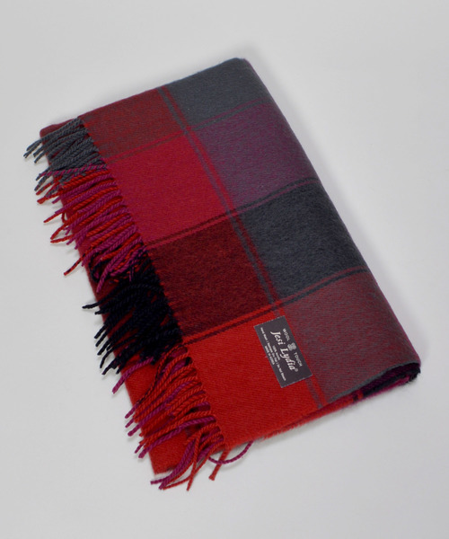 archives（アルシーヴ）の「大判チェックストール（ストール/ショール・レディース・ブラック/ベージュ/グリーン/ネイビー/ダークブルー/ピンク/レッド/ブルー/ワイン/モスグリーン・MEDIUM）」の10枚目の写真