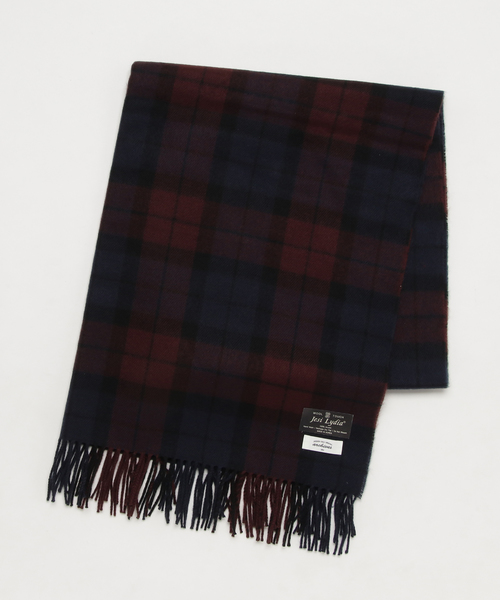 archives（アルシーヴ）の「大判チェックストール（ストール/ショール・レディース・ブラック/ベージュ/グリーン/ネイビー/ダークブルー/ピンク/レッド/ブルー/ワイン/モスグリーン・MEDIUM）」の7枚目の写真