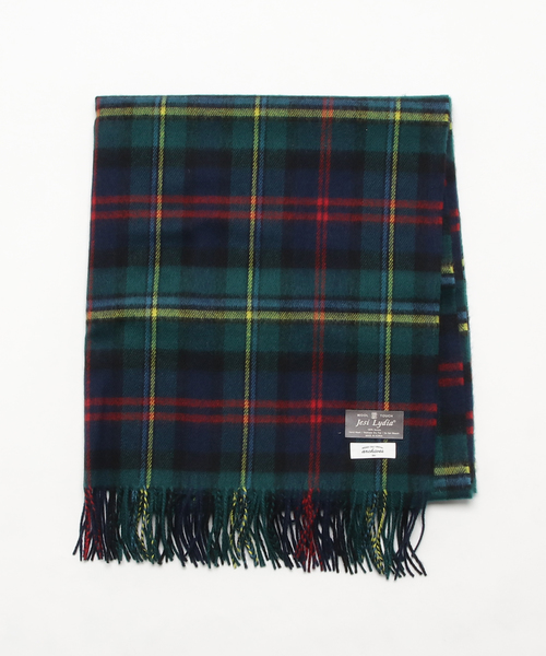 archives（アルシーヴ）の「大判チェックストール（ストール/ショール・レディース・ブラック/ベージュ/グリーン/ネイビー/ダークブルー/ピンク/レッド/ブルー/ワイン/モスグリーン・MEDIUM）」の5枚目の写真