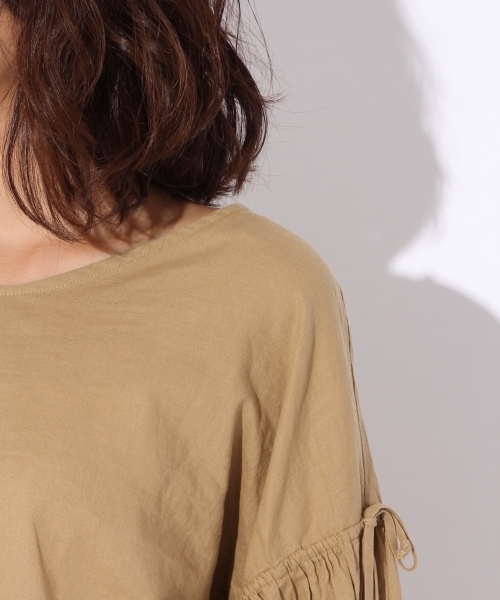 niko and...（ニコアンド）の「袖リボンブラウス（シャツ/ブラウス・レディース・ベージュ/オレンジ/チャコール・LARGE/MEDIUM）」の16枚目の写真