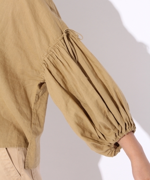 niko and...（ニコアンド）の「袖リボンブラウス（シャツ/ブラウス・レディース・ベージュ/オレンジ/チャコール・LARGE/MEDIUM）」の17枚目の写真