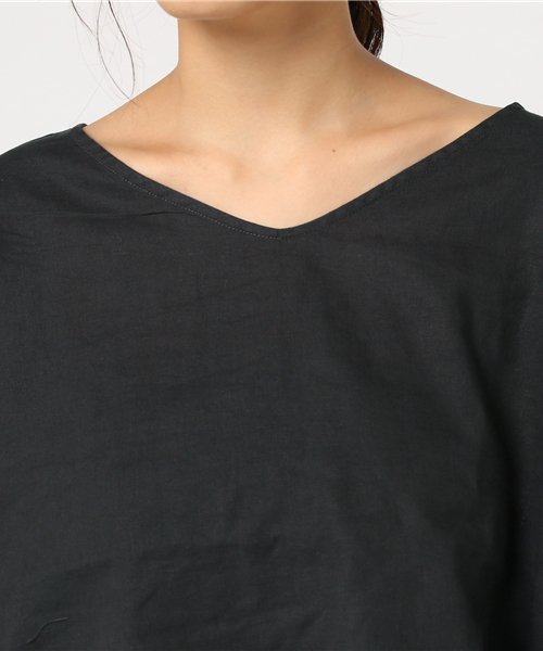 niko and...（ニコアンド）の「袖リボンブラウス（シャツ/ブラウス・レディース・ベージュ/オレンジ/チャコール・LARGE/MEDIUM）」の7枚目の写真