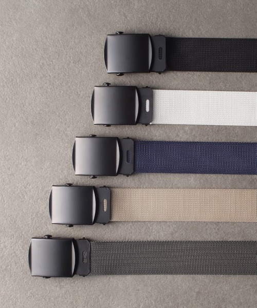 EMMA CLOTHES（エマクローズ）の「パールナイロンガチャベルト（ベルト・メンズ・ブラック/グレー/ネイビー/ホワイト/アイボリー・FREE）」の9枚目の写真