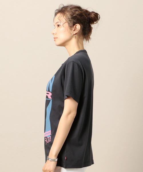 Levi's（リーバイス）の「＜LEVI’S＞BUTTON YOUR FLY グラフィックTシャツ（Tシャツ/カットソー・レディース・ダークグレー/ホワイト・SMALL）」の6枚目の写真