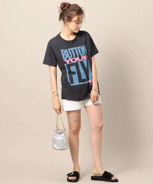 Levi's（リーバイス）の「＜LEVI’S＞BUTTON YOUR FLY グラフィックTシャツ（Tシャツ/カットソー・レディース・ダークグレー/ホワイト・SMALL）」の3枚目の写真