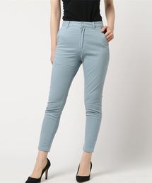 [S/M/L]コットンチノ素材☆アンクル丈テーパードパンツ＊レディース/アンクル丈/チノパンツ/テーパード[M2150]神戸レタス