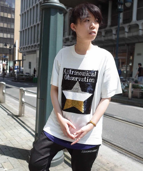 rovtski(ロフトスキー)の「rovtski スパンコールTEE(Tシャツ/カットソー・メンズ・ホワイト系その他/ブラック系その他/ホワイト系その他2/ホワイト系その他3/ブラック系その他2/ブラック系その他3・MEDIUM/LARGE)」の2枚目の写真