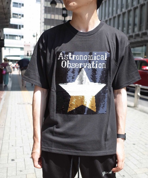 rovtski(ロフトスキー)の「rovtski スパンコールTEE(Tシャツ/カットソー・メンズ・ホワイト系その他/ブラック系その他/ホワイト系その他2/ホワイト系その他3/ブラック系その他2/ブラック系その他3・MEDIUM/LARGE)」の4枚目の写真