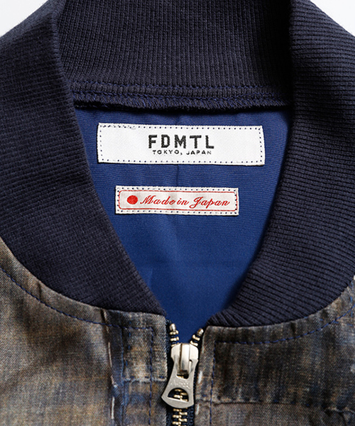 FDMTL（ファンダメンタル）の「FDMTL PRINTED BORO MA1 FA18/JK17 昇華