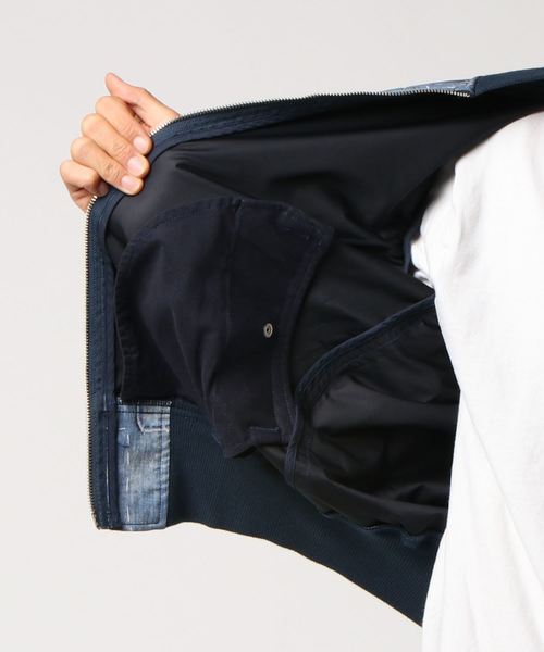 FDMTL（ファンダメンタル）の「FDMTL PRINTED BORO MA1 FA18/JK17 昇華