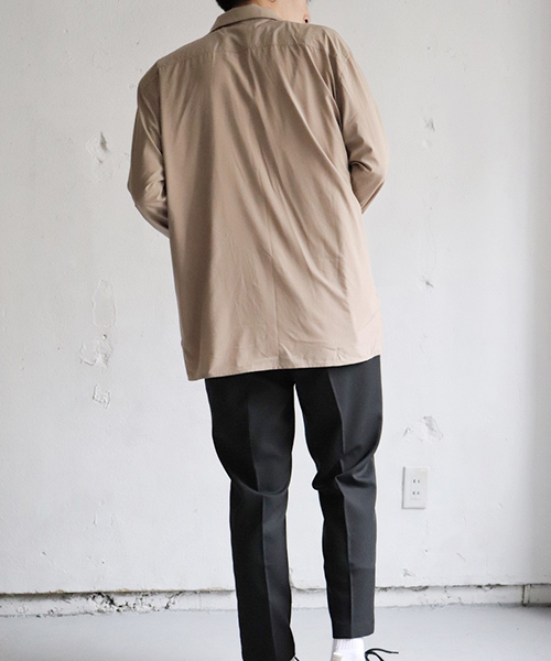 kutir（クティール）の「open collor shirt  / オープンカラーシャツ ビッグシルエット（シャツ/ブラウス・メンズ・レッド系その他/ベージュ/ブラウン/ベージュ系その他/ブラック/ブラウン系その他・MEDIUM/LARGE）」の15枚目の写真