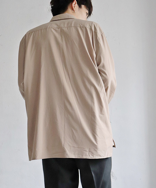 kutir（クティール）の「open collor shirt  / オープンカラーシャツ ビッグシルエット（シャツ/ブラウス・メンズ・レッド系その他/ベージュ/ブラウン/ベージュ系その他/ブラック/ブラウン系その他・MEDIUM/LARGE）」の20枚目の写真
