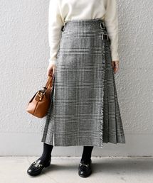 オニールオブダブリン ヘビーツイード プリーツキルトスカート NOD1173 O'NEIL of DUBLIN オニールオブダブリン OF ヘビーツイード ロー