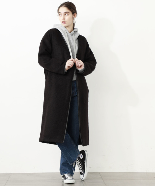 city（シティ）の「【CITY】SHAGGY QUILTING OUTER（その他アウター・レディース・ブラック/ベージュ/レッド・1/0）」の11枚目の写真