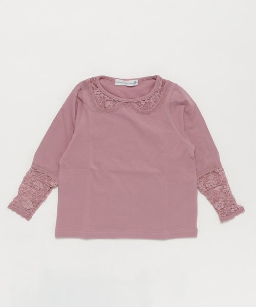 Catherine Cottage（キャサリンコテージ）の「ポイントレースカットソー（Tシャツ/カットソー・キッズ・ネイビー/グレー/ピンク/ライラック/ホワイト/ブラック・110/120/130/140）」の11枚目の写真