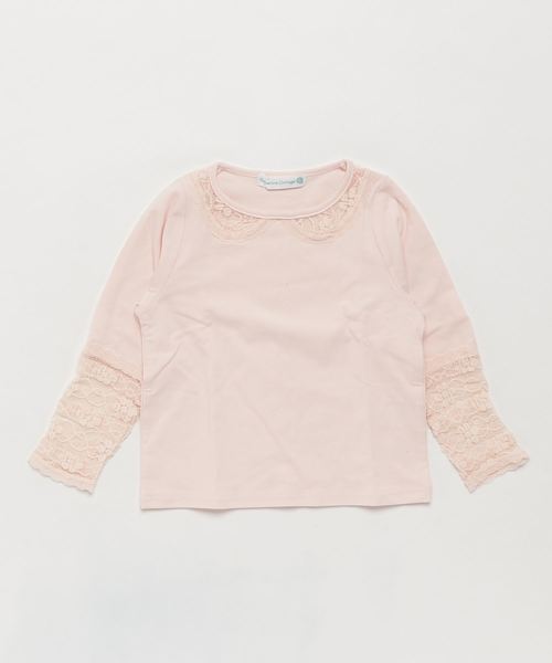 Catherine Cottage（キャサリンコテージ）の「ポイントレースカットソー（Tシャツ/カットソー・キッズ・ネイビー/グレー/ピンク/ライラック/ホワイト/ブラック・110/120/130/140）」の12枚目の写真