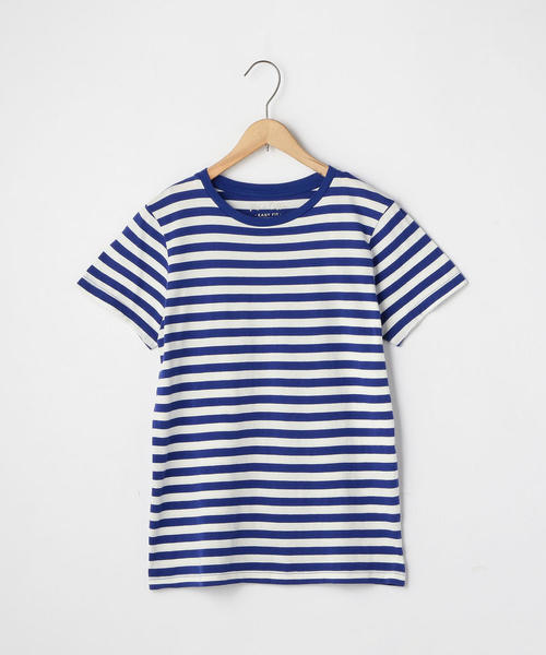 coen(コーエン)の「ピマコットンTシャツ(Tシャツ/カットソー・レディース・ホワイト/その他1/コバルトブルー/ブラック・MEDIUM/LARGE)」の1枚目の写真