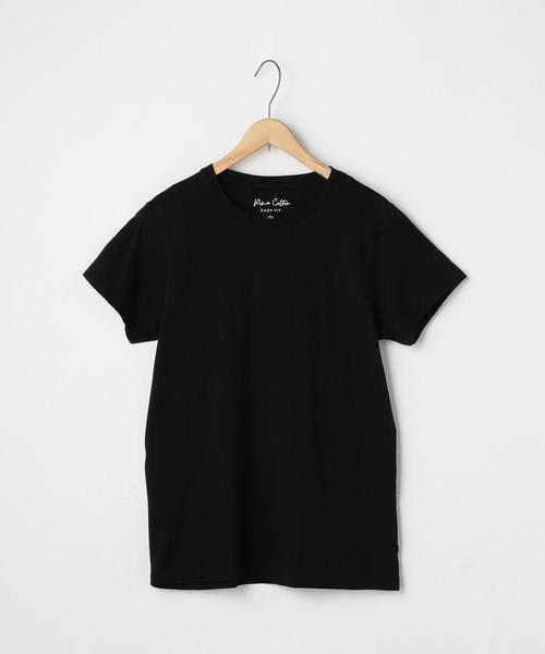 coen(コーエン)の「ピマコットンTシャツ(Tシャツ/カットソー・レディース・ホワイト/その他1/コバルトブルー/ブラック・MEDIUM/LARGE)」の3枚目の写真