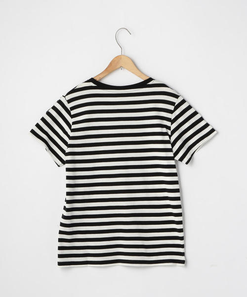 coen(コーエン)の「ピマコットンTシャツ(Tシャツ/カットソー・レディース・ホワイト/その他1/コバルトブルー/ブラック・MEDIUM/LARGE)」の5枚目の写真