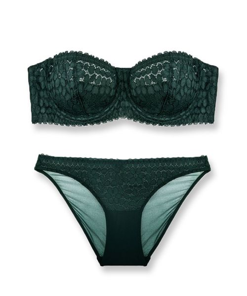 fran de lingerie（フランデランジェリー）の「【MISS CURIOSITY】Stone ストーン ブラ＆ショーツセット A-Dカップ（ブラ&ショーツ・レディース・ブラック/オフホワイト/ピンク/ダークグリーン/グレイッシュブルー/マスタード/ベージュ・A70/A75/B70/B75/C70/C75/D70/D75）」の9枚目の写真