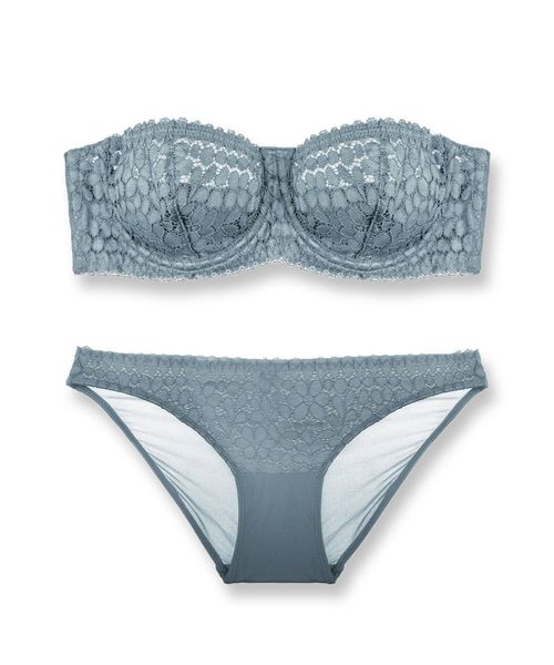 fran de lingerie（フランデランジェリー）の「【MISS CURIOSITY】Stone ストーン ブラ＆ショーツセット A-Dカップ（ブラ&ショーツ・レディース・ブラック/オフホワイト/ピンク/ダークグリーン/グレイッシュブルー/マスタード/ベージュ・A70/A75/B70/B75/C70/C75/D70/D75）」の10枚目の写真